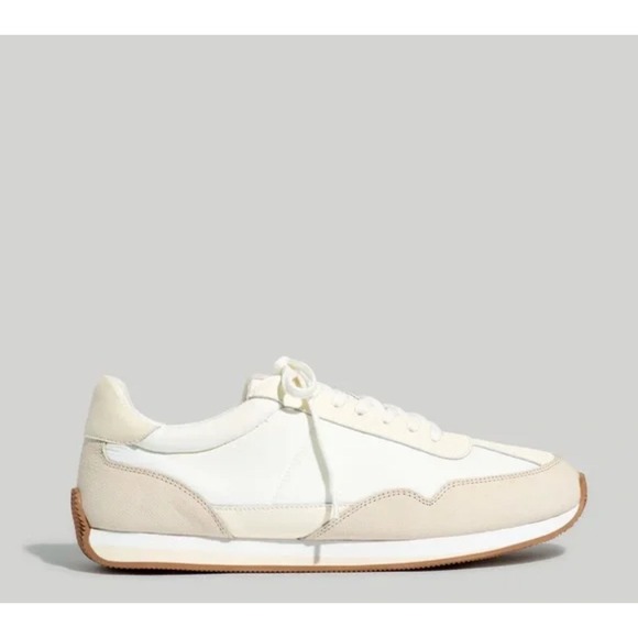 Madewell Shoes - Madewell Sneakers Women's Off White Leather Suede Lace Up Size 8